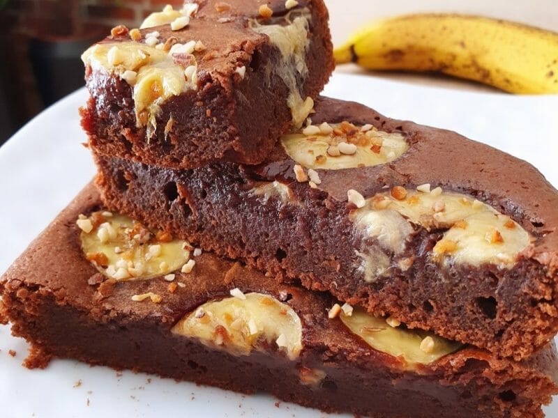 Cliquez pour zoomer ! Brownie fondant choco-banane Thermomix par aurelie_isabel