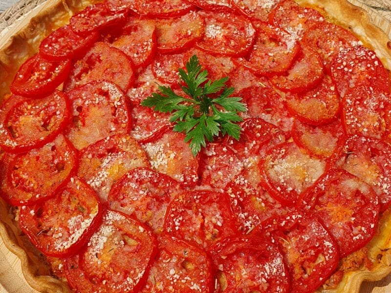 Cliquez pour zoomer ! Tarte salée façon tomates farcies Thermomix par aurelie_isabel