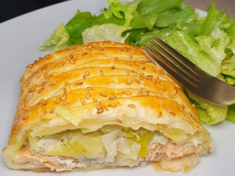 Cliquez pour zoomer ! Feuilleté saumon et poireaux Thermomix par aurelie_isabel