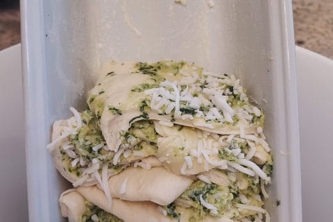 Cliquez pour zoomer ! Pain à l’ail, persil et mozzarella Thermomix par sevval