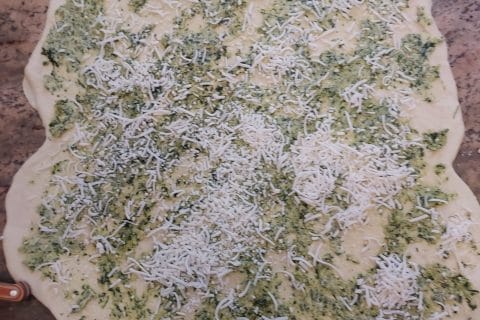 Cliquez pour zoomer ! Pain à l’ail, persil et mozzarella Thermomix par sevval