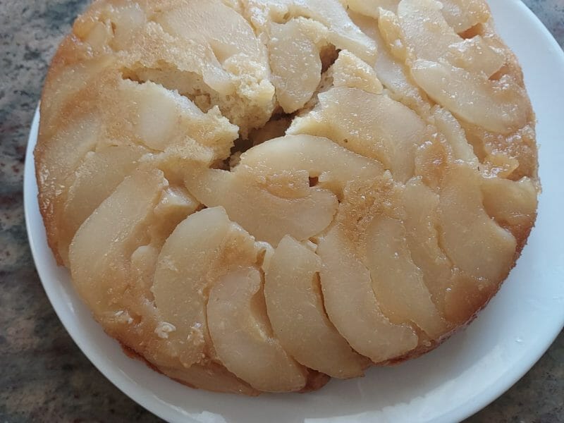 Cliquez pour zoomer ! Gâteau renversé aux poires Thermomix par sevval