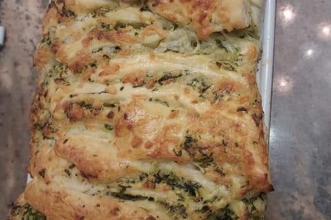 Cliquez pour zoomer ! Pain à l’ail, persil et mozzarella Thermomix par sevval