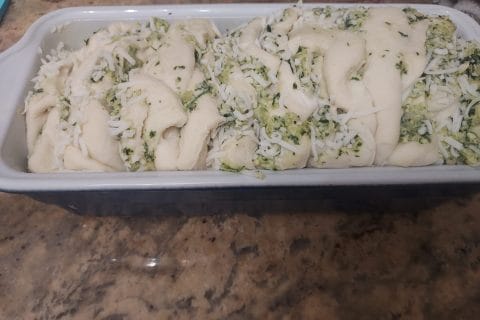 Cliquez pour zoomer ! Pain à l’ail, persil et mozzarella Thermomix par sevval