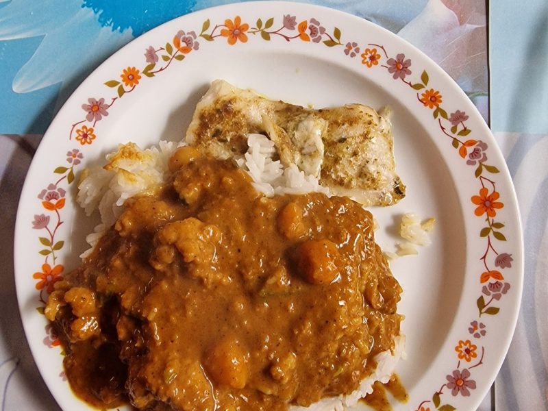 Cliquez pour zoomer ! Curry de poisson au lait de coco Thermomix par verobleu