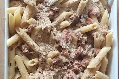 Cliquez pour zoomer ! Gratin de macaroni poivrons et chorizo Thermomix par verobleu