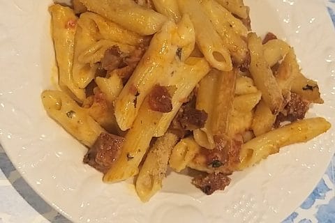Cliquez pour zoomer ! Gratin de macaroni poivrons et chorizo Thermomix par verobleu