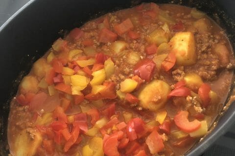 Cliquez pour zoomer ! Boeuf aux poivrons et pommes de terre Thermomix par Petiote