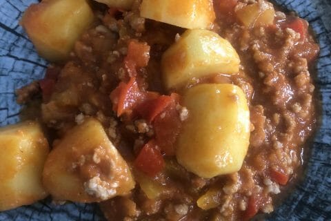 Cliquez pour zoomer ! Boeuf aux poivrons et pommes de terre Thermomix par Petiote