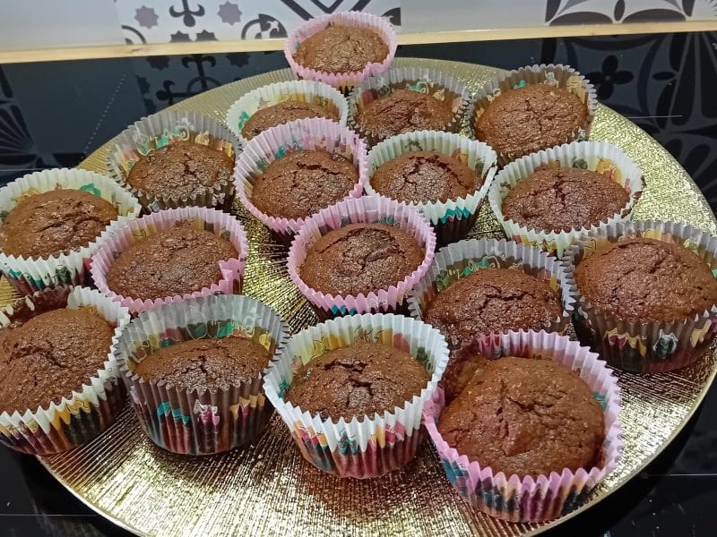 Cliquez pour zoomer ! Browfins choco banane et pécan Thermomix par loupiotte002