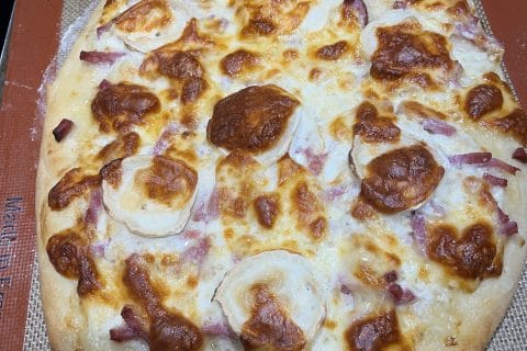 Cliquez pour zoomer ! Fougasse chèvre et lardons Thermomix par estelle ortiz