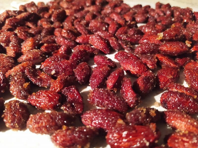 Cliquez pour zoomer ! Amandes grillées à la cannelle et au miel Thermomix par tado