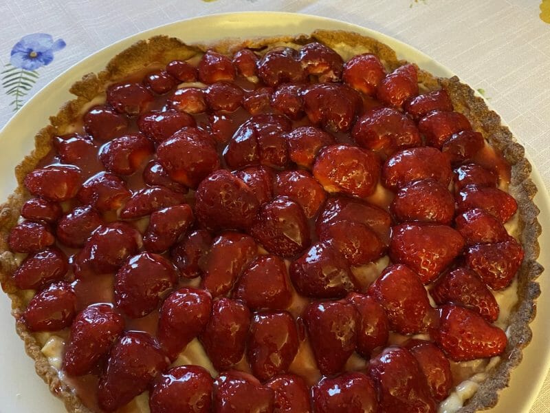 Cliquez pour zoomer ! Tarte aux fraises Thermomix par Falbala58