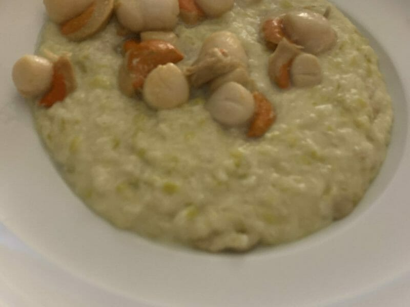 Cliquez pour zoomer ! Risotto aux Saint Jacques et poireaux Thermomix par cam_33