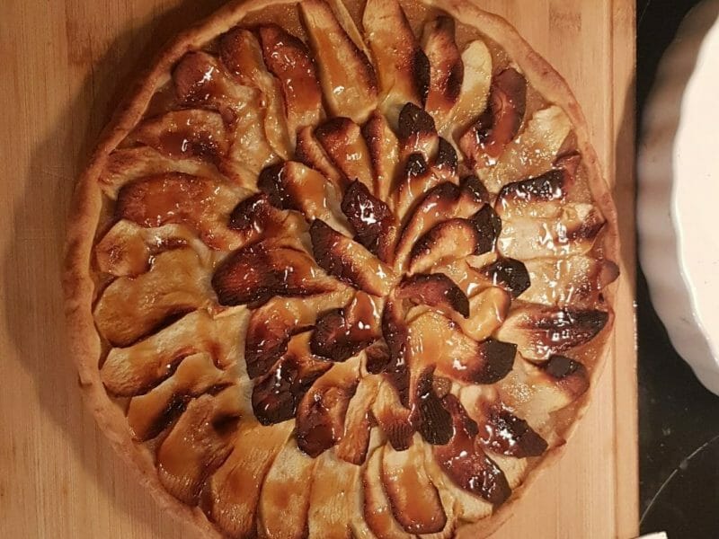 Cliquez pour zoomer ! Tarte pom’pote et caramel beurre salé Thermomix par aurelieelsyn