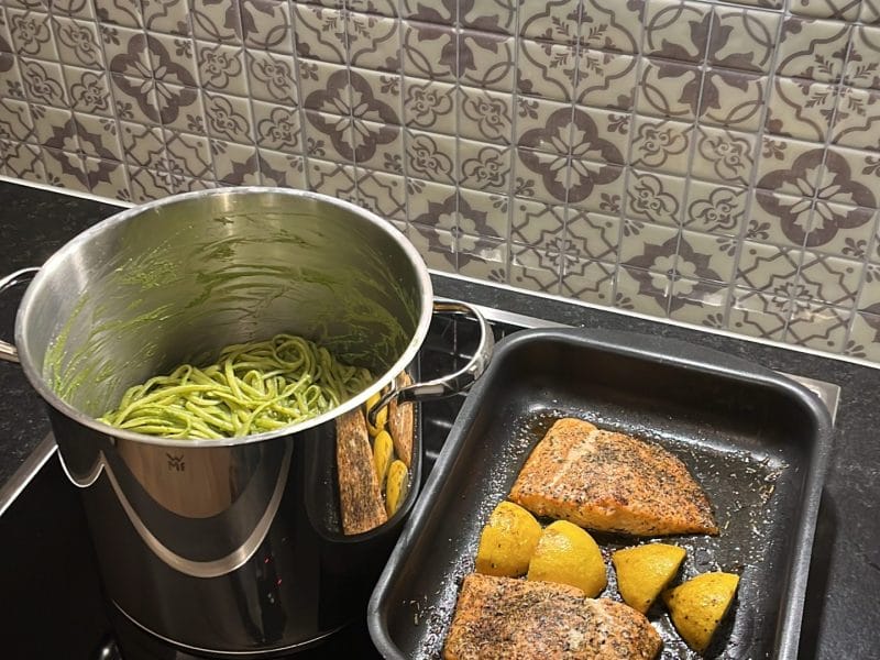 Cliquez pour zoomer ! Tagliatelles à la crème d’épinards Thermomix par fred_69