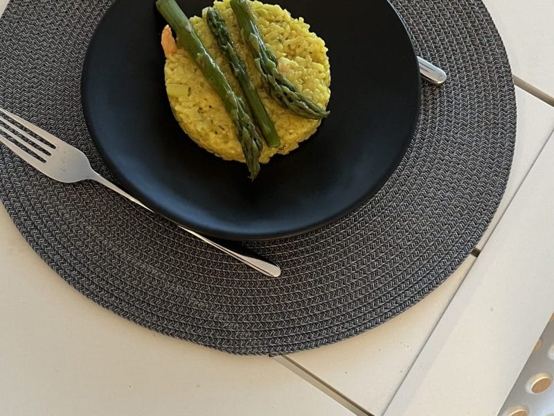 Cliquez pour zoomer ! Risotto aux crevettes et asperges Thermomix par fred_69