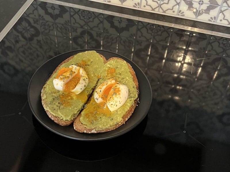 Cliquez pour zoomer ! Tartine avocat et oeuf mollet Thermomix par fred_69