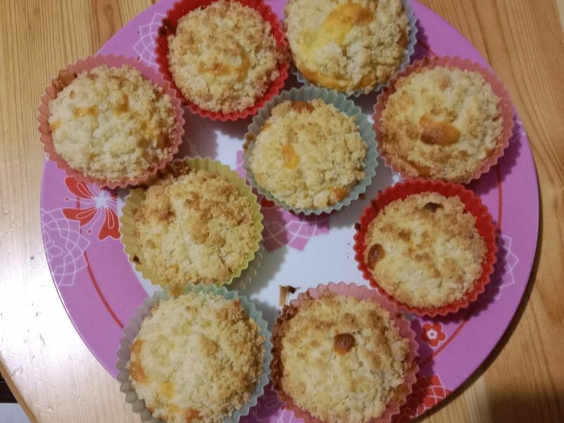 Cliquez pour zoomer ! Muffins aux pommes façon crumble Thermomix par lilou33440