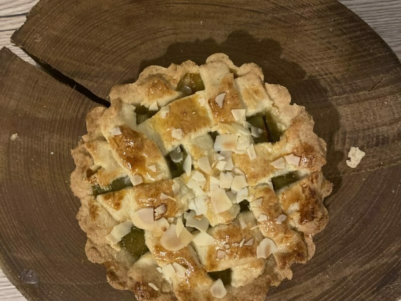 Cliquez pour zoomer ! Tarte à la rhubarbe Thermomix par delphine_434