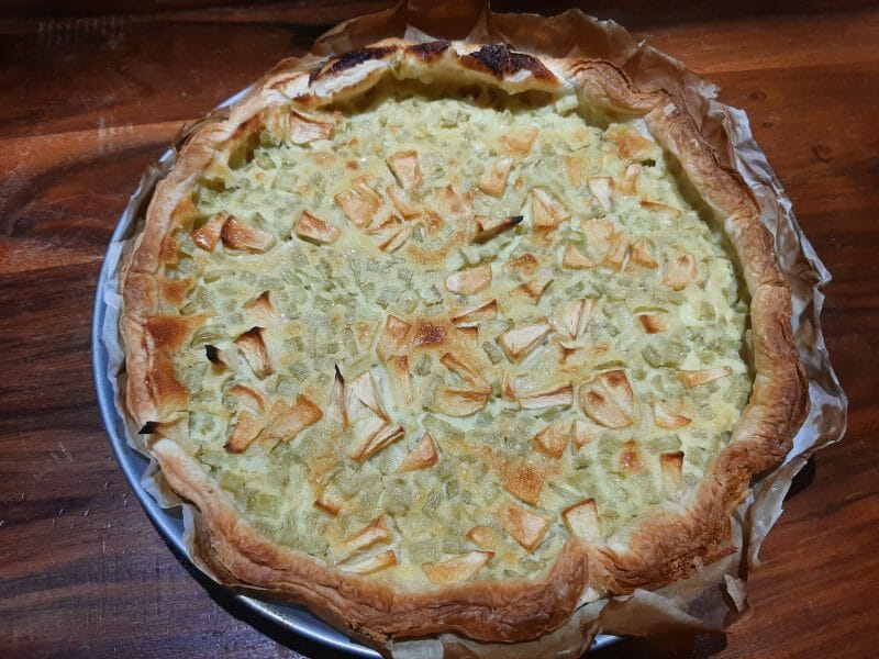 Cliquez pour zoomer ! Tarte à la rhubarbe Thermomix par Yasmine1985
