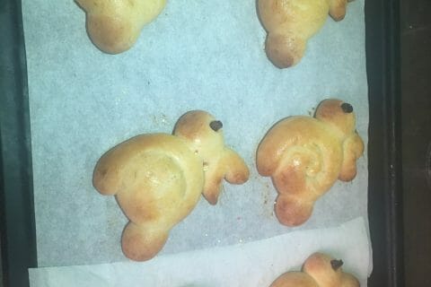 Cliquez pour zoomer ! Brioches lapin de Pâques Thermomix par sophie_739