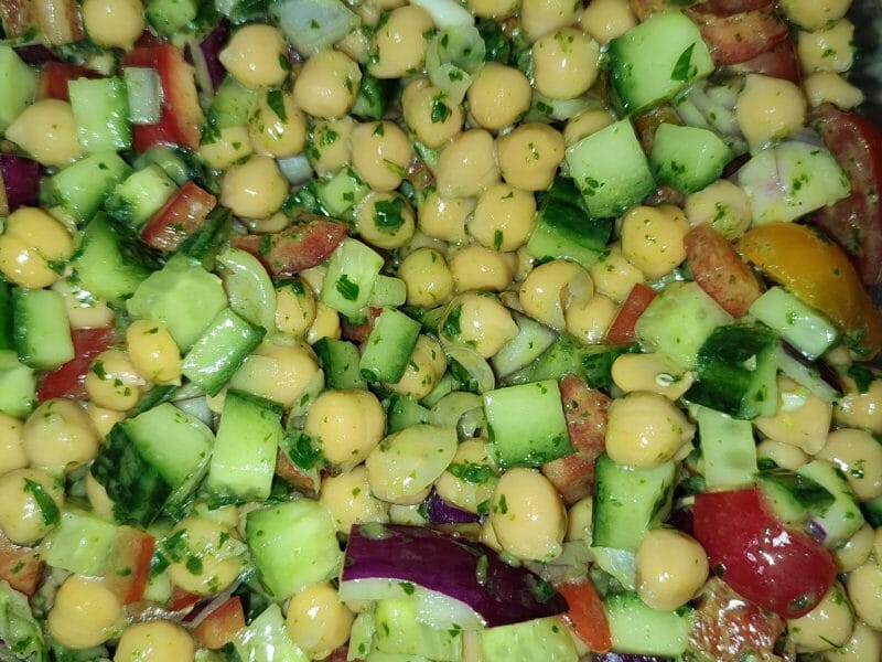 Cliquez pour zoomer ! Salade de pois chiches Thermomix par dlysse