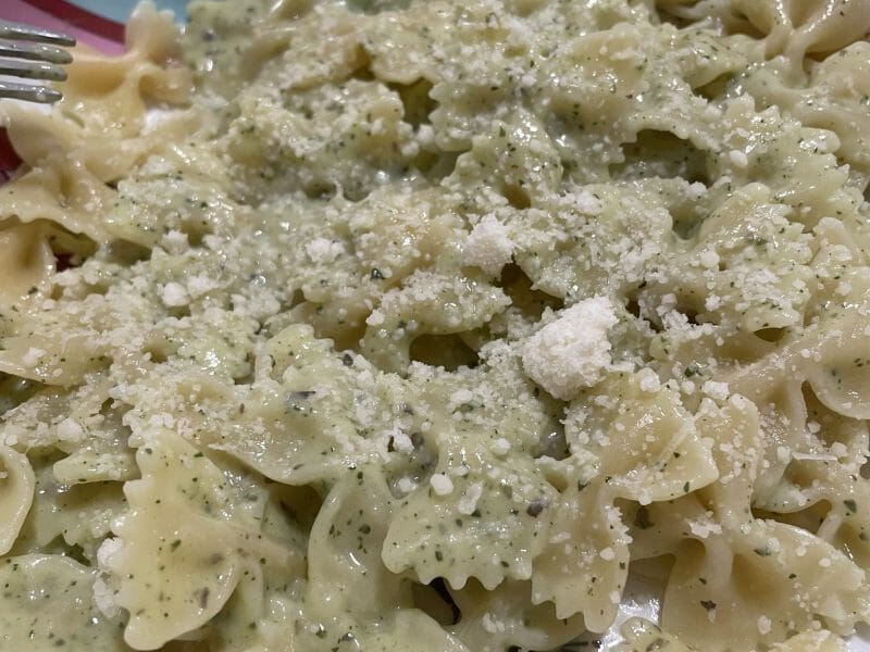 Cliquez pour zoomer ! Farfalle à la crème de courgettes Thermomix par coralie