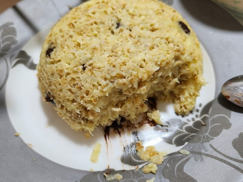 Cliquez pour zoomer ! Bowl cake banane et pépites de chocolat Thermomix par coralie