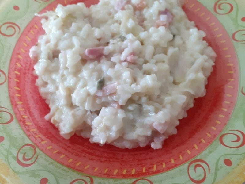 Cliquez pour zoomer ! Risotto poireaux et lardons Thermomix par lauriane59