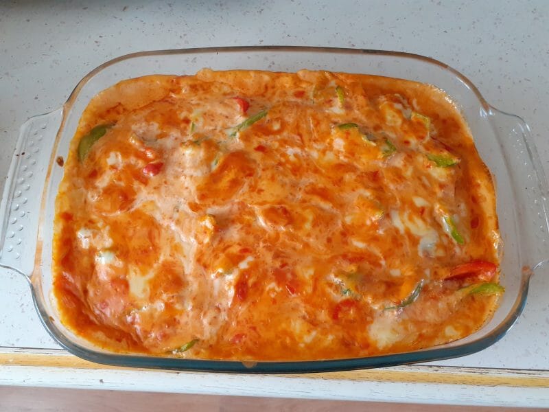 Cliquez pour zoomer ! Poulet à la crème de poivrons Thermomix par lauriane59