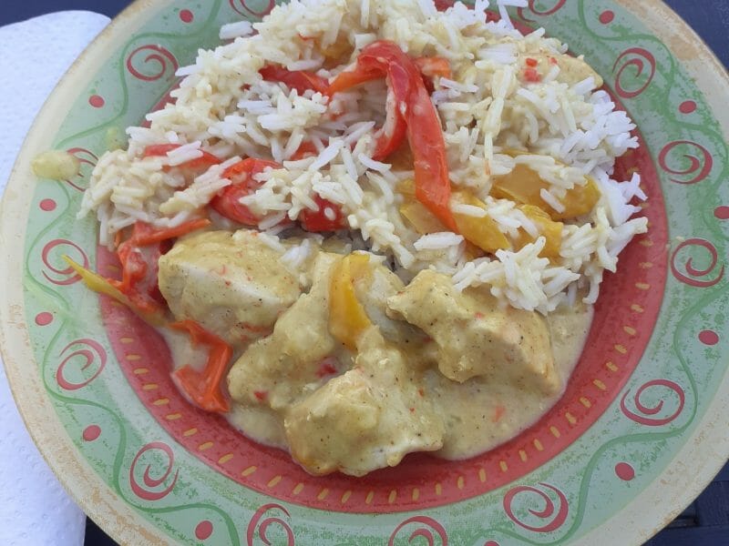 Cliquez pour zoomer ! Blancs de poulet sauce moutarde et curry Thermomix par lauriane59