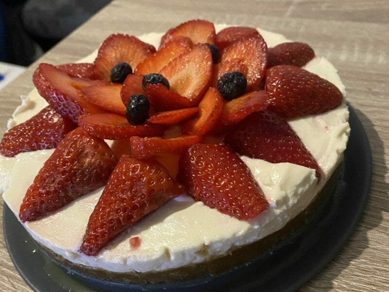 Cliquez pour zoomer ! Tarte aux fraises sans cuisson Thermomix par maevaa92