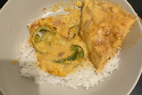 Cliquez pour zoomer ! Poulet à la crème de poivrons Thermomix par maevaa92