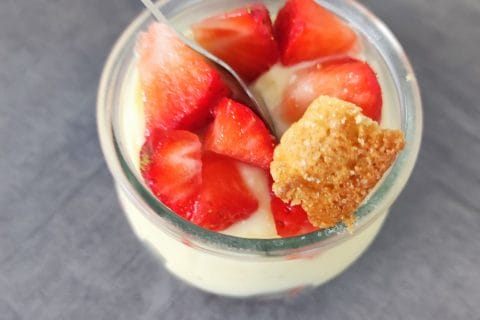 Cliquez pour zoomer ! Tarte aux fraises destructurée Thermomix par kara1510