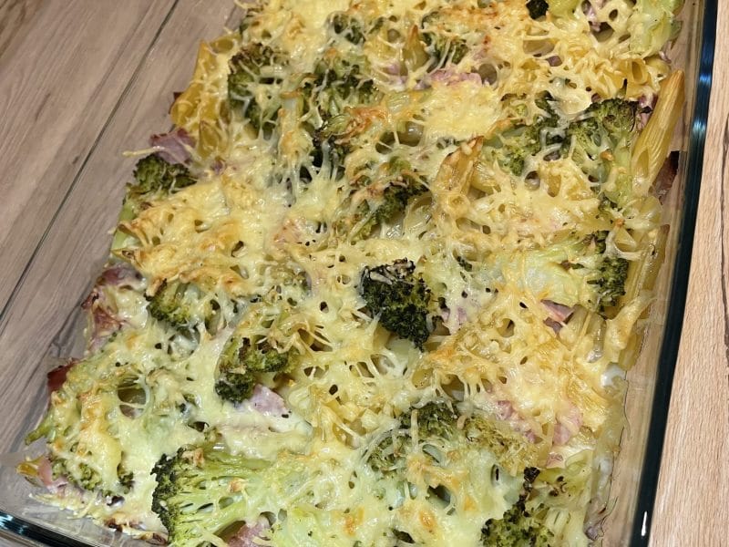Cliquez pour zoomer ! Gratin de pâtes au brocoli Thermomix par Laureen54