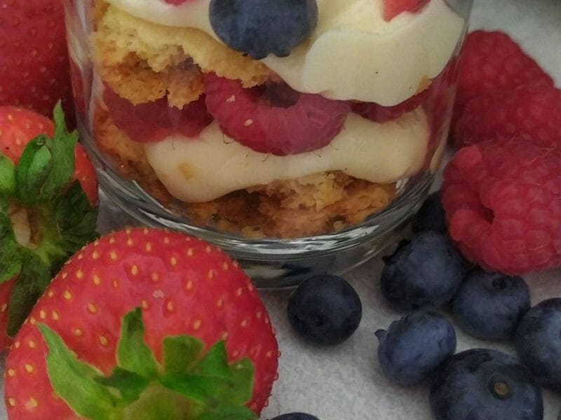 Cliquez pour zoomer ! Tarte aux fraises destructurée Thermomix par coxiperle