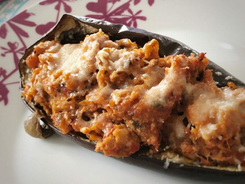 Cliquez pour zoomer ! Aubergines farcies au thon Thermomix par Morgan92