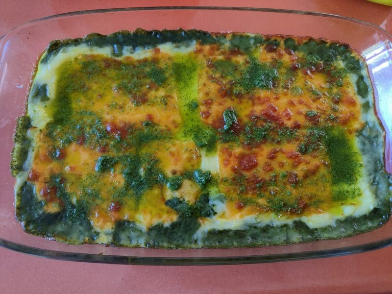 Cliquez pour zoomer ! Gratin de purée de pommes de terre aux épinards Thermomix par Karen77