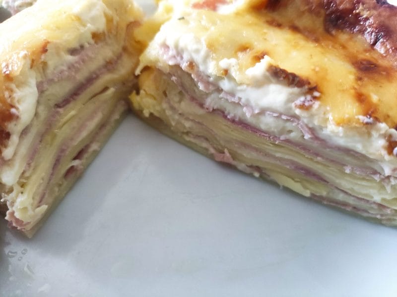 Cliquez pour zoomer ! Lasagnes jambon – fromage Thermomix par amande69700