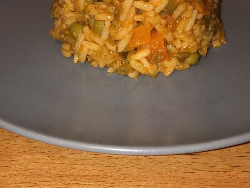 Cliquez pour zoomer ! Riz safrané aux petits légumes Thermomix par dounia95