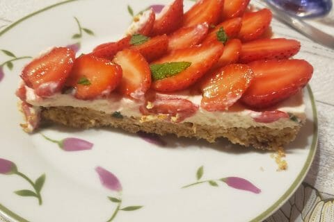 Cliquez pour zoomer ! Tarte aux fraises sans cuisson Thermomix par isabelle_556