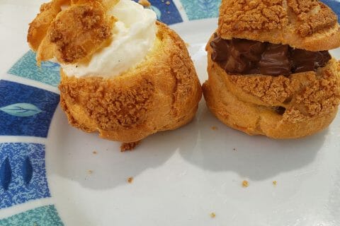 Cliquez pour zoomer ! Choux craquelin fraises chantilly Thermomix par isabelle_556