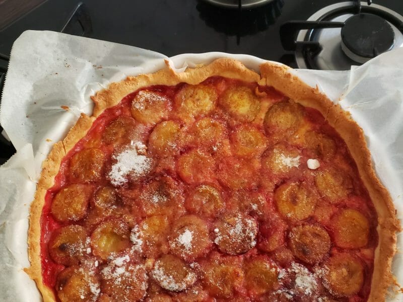 Tarte aux quetsches Thermomix par isabelle_556