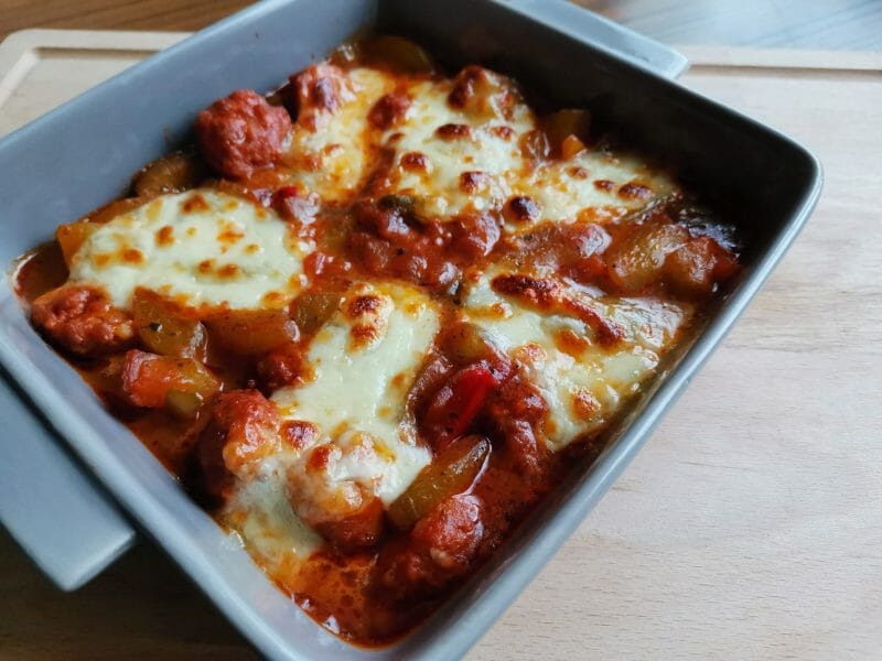 Cliquez pour zoomer ! Concombre cuit lardons tomate paprika Thermomix par jennifer_336