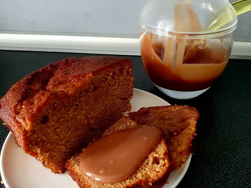 Cliquez pour zoomer ! Cake aux carambars Thermomix par Lnmiss