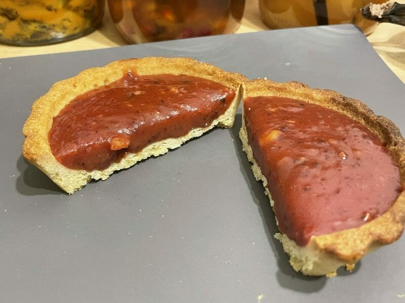 Cliquez pour zoomer ! Tarte aux pralines Thermomix par aude_3008