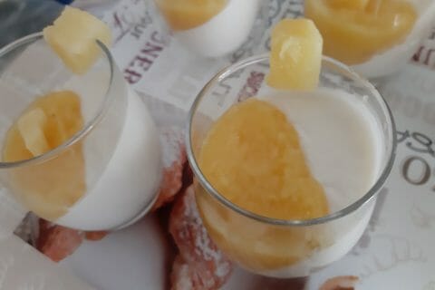 Cliquez pour zoomer ! Panna cotta ananas et lait de coco Thermomix par macze