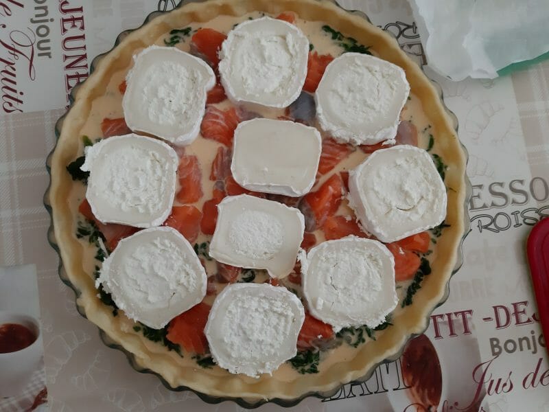 Cliquez pour zoomer ! Tarte épinards, saumon et chèvre Thermomix par macze