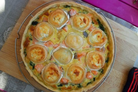 Cliquez pour zoomer ! Tarte épinards, saumon et chèvre Thermomix par macze